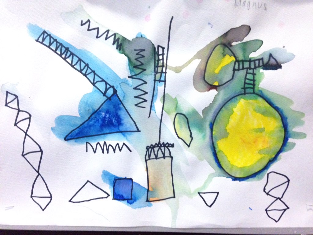 iaaartstudio's tweet photo. Kindergarten student are studying LINE: straight, zigzag, curved, wavy, and more #iaavt #bsdpd #artsed https://t.co/0DUhKdSuce