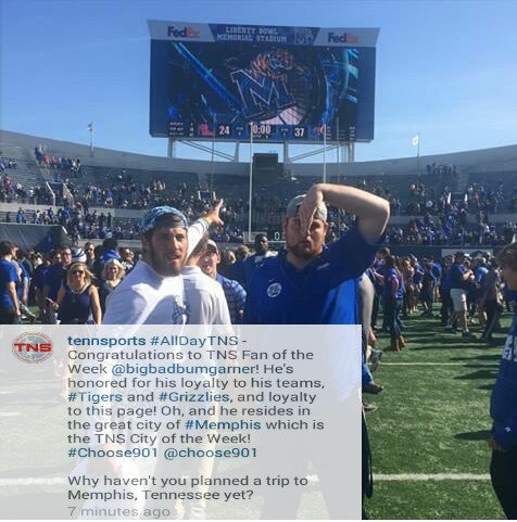 coachclark_2's tweet image. Congratulations to the second ever TNS Fan of the Week in its history. #MakingDays