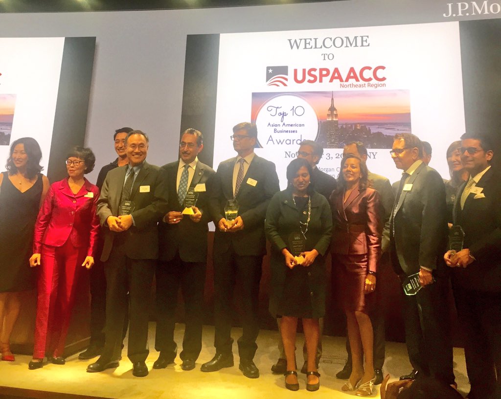USPAACC_NE's tweet photo. Congrats to all our #Top10awards Asian American biz owners. You are the shinning light of the North East @USPAACC_EF https://t.co/wbXLZAsuQe