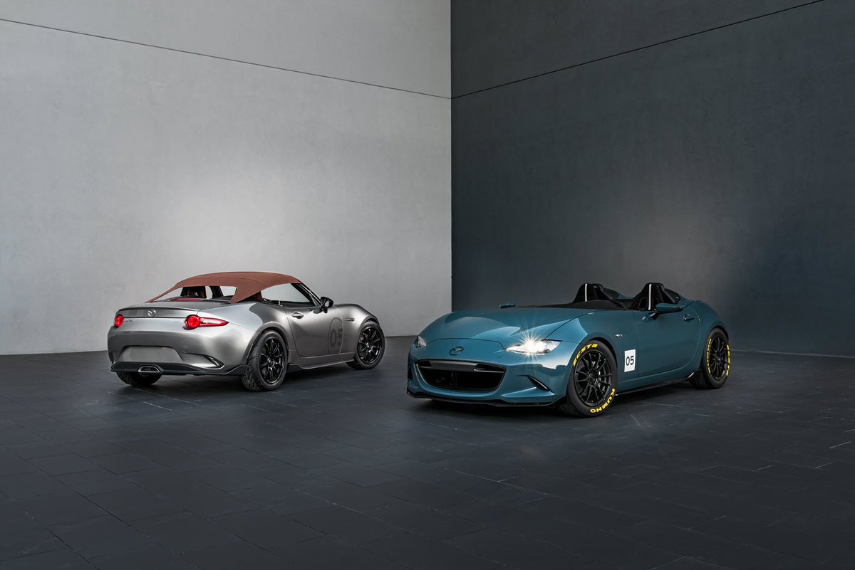 MazdaUSA's tweet photo. Introducing the 2016 Mazda #MX5 Miata Spyder &amp; Speedster concepts. Which would you drive first? #LongLiveTheRoadster https://t.co/Ms51Ytuhis