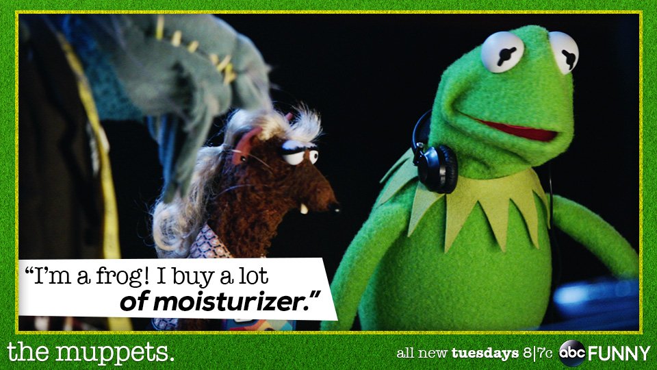 TheMuppetsABC's tweet photo. πππ #FrogProblems #TheMuppets https://t.co/Ui9f0yyVoE