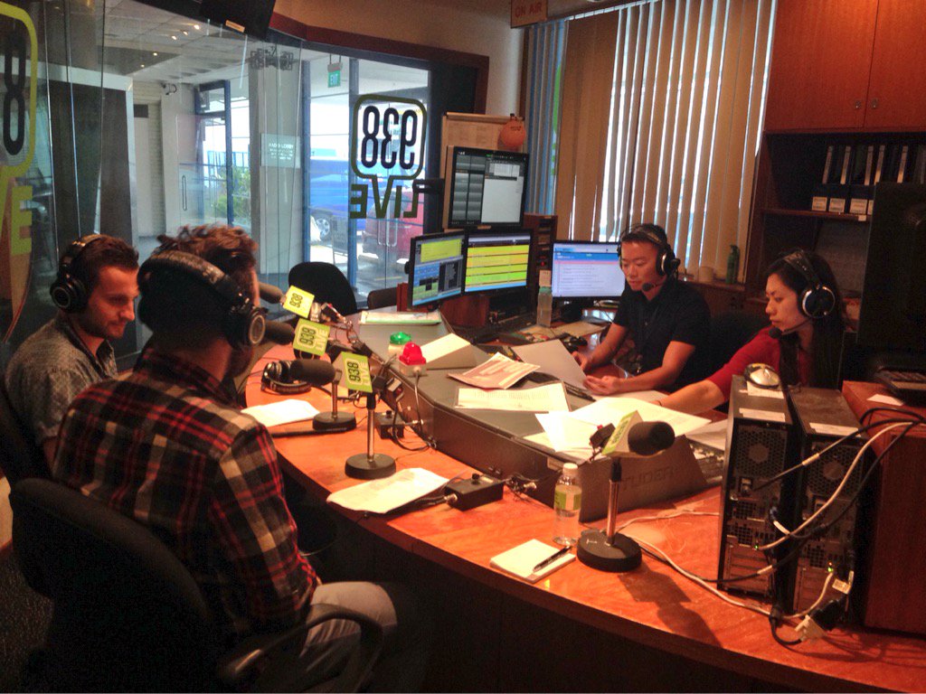 SeussicalTour's tweet photo. Our Cat in the Hat being interviewed this week on Singapore radio ahead of opening on Friday night! @official938LIVE https://t.co/ZI9xkL8jTx