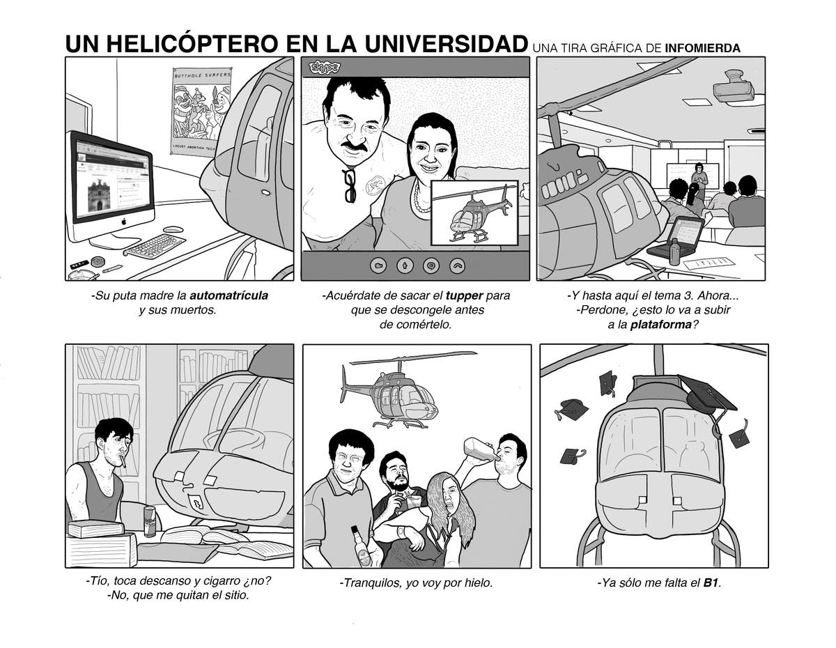 info_peques's tweet photo. Un helicóptero en la universidad. https://t.co/tbTKf3jVuU