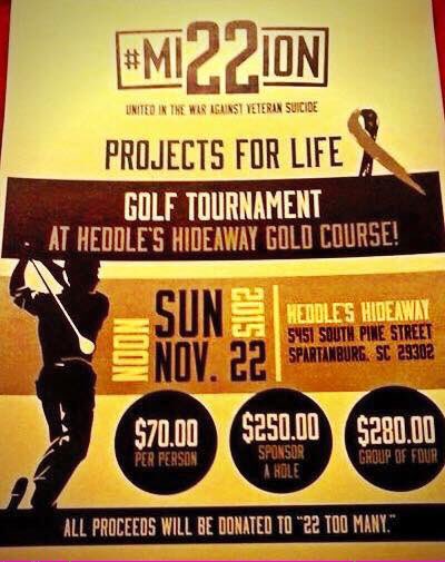 projectsforlife's tweet photo. The date is drawing closer! Sign up today to play in our golf tournament, all proceeds will go to "22 Too Many" 💛 https://t.co/6WrDFIsi9Q