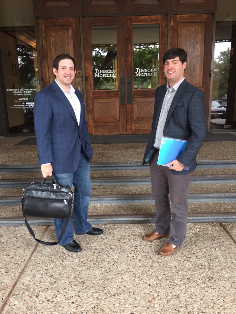 eisenmanretail's tweet photo. What a great day in Dallas, including a visit @TuesdayMorning corporate HQ. Very thankful to have y'all as a client! https://t.co/Uy8xdQpqPS
