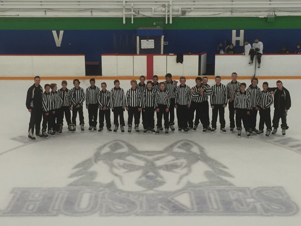 HollyburnHockey's tweet photo. Nothing gets by these guys! Thanks to all officials that came out to tonight's clinic. #CommitmentToDevelopment https://t.co/G9bFVe70Qg