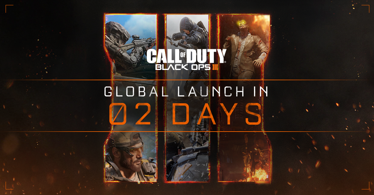 CallofDuty_ANZ's tweet image. Two Days until the release of #BlackOps3. RT If you're ready. #AreYouReadyBOIII