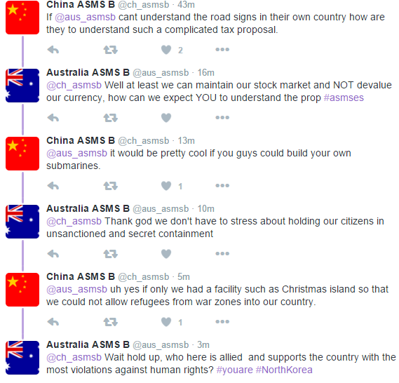 EarthSummitBMda's tweet photo. looks like things are getting heated between @aus_asmsb and @ch_asmsb https://t.co/xEWOzHAFny
