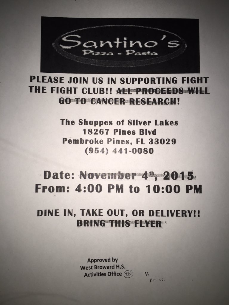 ftfWBHS's tweet photo. Come out for our fundraiser tomorrow at Santino's!!! 🍕🍝❤️ https://t.co/RM7Fx7ja97