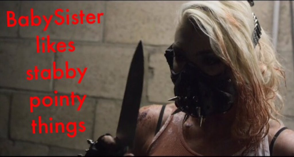 CreepyCaro's tweet photo. She sure does @Mel_McBoutin #BabySister #TOK2 #boundxblood now on Vimeo @Theorphankiller @TOK_Family https://t.co/fWU5JeutjG