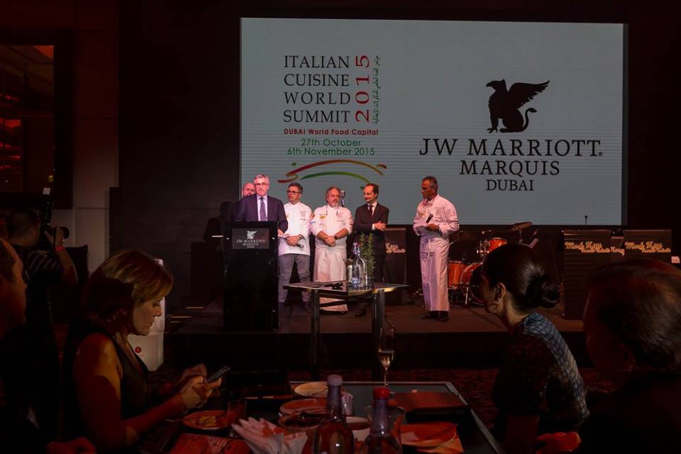 ICWSdxb's tweet photo. Rosario Scarpato Summit's Director, with Liborio Stellino, Italian Ambassador in the UAE, Mario Caramella. #ICWS15 https://t.co/ET8mwU9E10