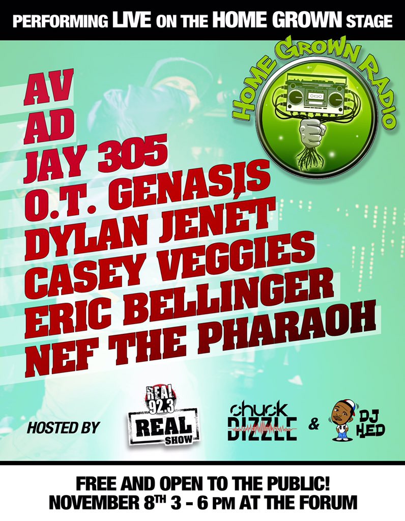 HomeGrownRadio's tweet photo. Come on out to the @HomeGrownRadio Stage at @Real923LA #REALShow Sunday at the Inglewood Forum 3-6pm FREE TO PUBLIC https://t.co/0IHxcuD1Xn
