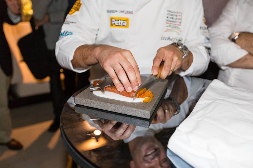 ICWSdxb's tweet photo. The Bottarga knife at the launch of Bottarga Academy. #ICWS15 https://t.co/Ws5lfRISex