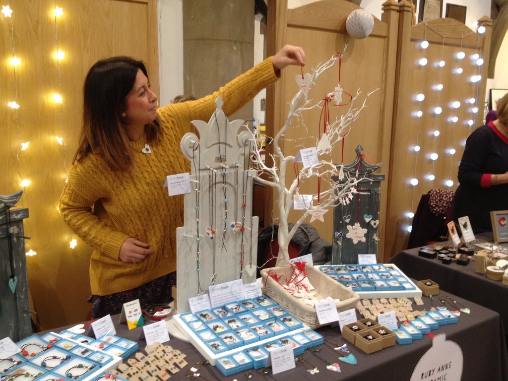 CdfArtsColl's tweet photo. We have organised a xmas craft fair in St. John's Church, Canton on Saturday 28 Nov from 11-5pm, 25 makers &amp; cafe https://t.co/O9MRl6zQRl