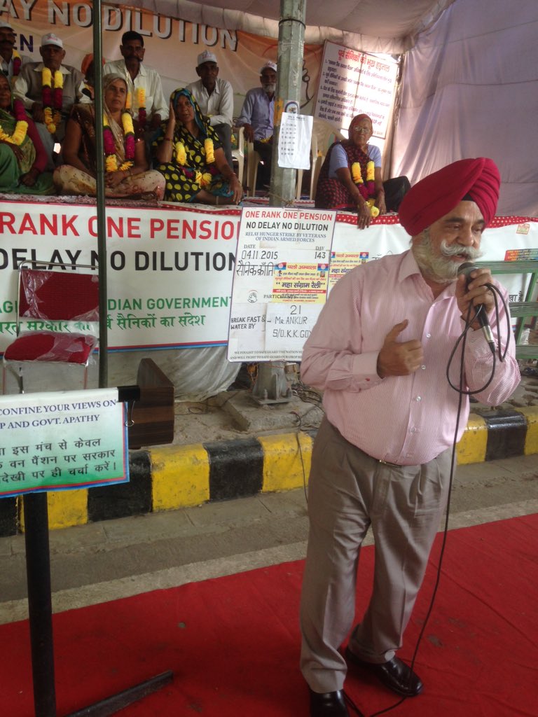 MissionOROP's tweet image. #OROP 143rd Day at Jantar Mantar. We need to change the course of agitation. What is clear is &quot;WE WILL NOT GIVE UP&quot;
