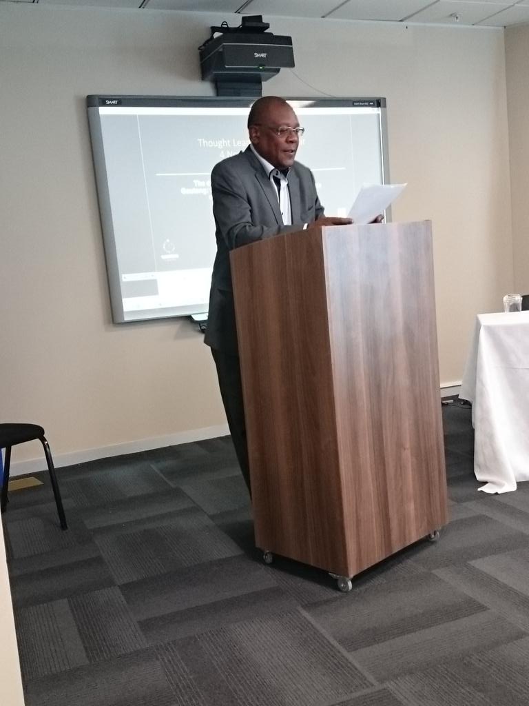 Mr Moloisane programme director for the Manufacturing Sector thought leadership session @ GIC.