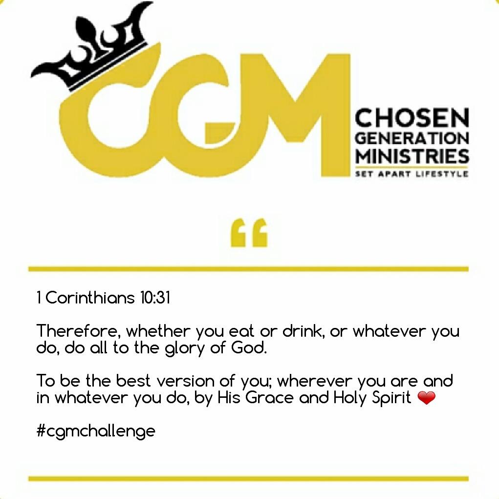 cgmlifestyle's tweet photo. All to bring Him Glory ❤
Set apart living ❤
#cgmchallenge #cgmlifestyle #cgmquotes #setapart #setapartliving https://t.co/cgaK4LxNez