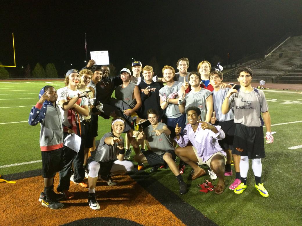 HHS_Intramurals's tweet photo. Your 2015 Intramural Bowl Champions...@Mattcastillo24 and the rest of his Shooters. They win 26-12. https://t.co/fQdPkKQshP
