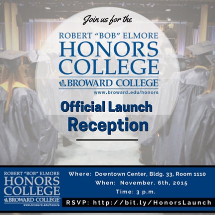 eventsatBC's tweet photo. BC Honors College Official Launch Reception @BrowardCollege @HonorsBC @BrowardCPrez #AEPConf #BrowardCollege https://t.co/MBywc7t1XU