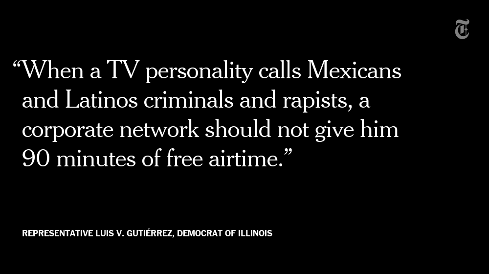 nytimes's tweet photo. Latino groups call on "SNL" to drop Donald Trump https://t.co/Kq8N3RPnRE https://t.co/fD2Gk4PyEP