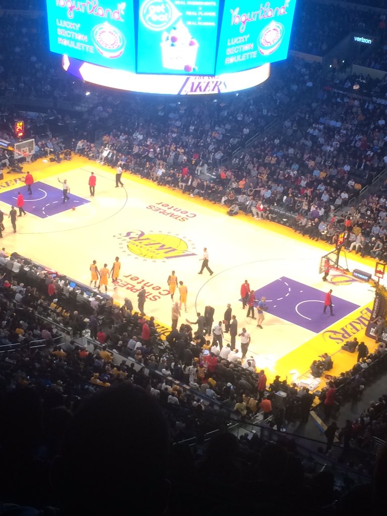 Therealone_1327's tweet photo. Let's go lakers!!! #24 #blackmamba beat those nuggets https://t.co/W1xJ51kLG9