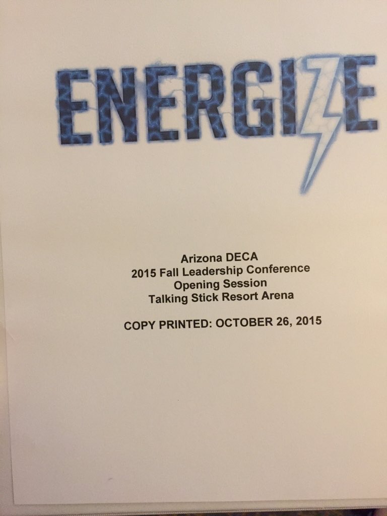 azdeca's tweet photo. Day 3 of #DECAMonth!! We can't wait to see all of our new members at our Fall Leadership Conference tomorrow!! 🔷 https://t.co/K386P8vJ3I