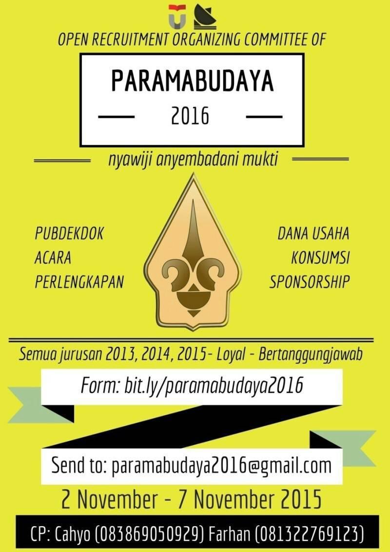 Tjap_Parabola's tweet image. Download form bit.ly/paramabudaya20… &amp;amp; submit ke paramabudaya2016@gmail.com. Form dikumpulkan tgl 2-7 November 2015