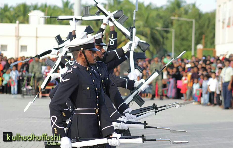 sherh_aly's tweet photo. Celebrating #VictoryDay at Hdh.Kulhudhuffushi #MNDF Silent drill #3rdNov1988 https://t.co/qjGfSQkhkI