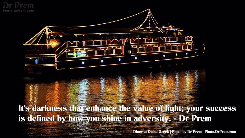 DrPremJ's tweet image. It&apos;s darkness that enhance the value of light; your success is defined by how you shine in adversity. Dr Prem