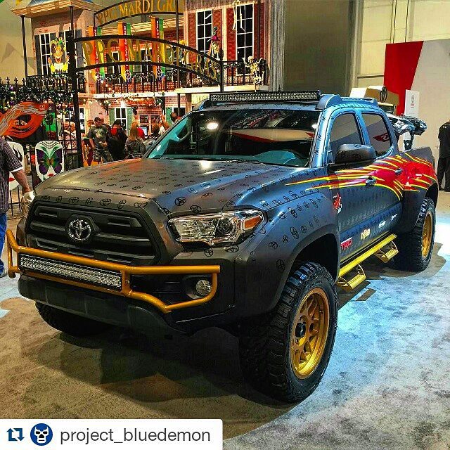 NFABINC's tweet image. #Repost @project_bluedemon
・・・
Beautiful #2016tacoma at the #semashow2015 posted at @toyot… ift.tt/1Onr1Zx