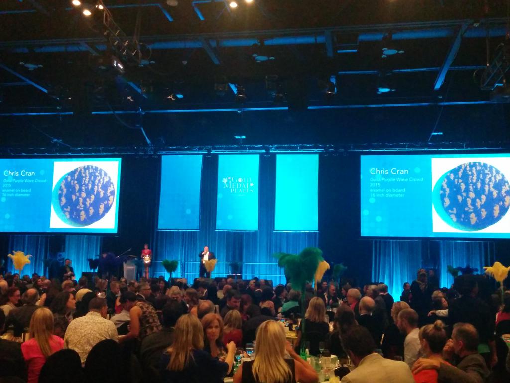 Now bidding on an original piece by Chris Cran! @GoldMedalPlates #GMP2015 #RoadToRio