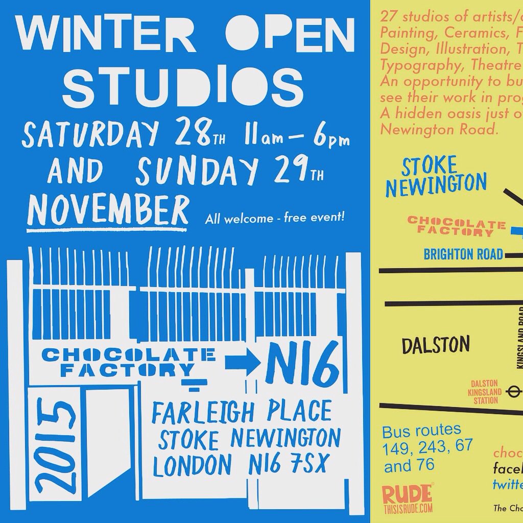 LinaJewellery's tweet photo. OPEN STUDIOS! 28th and 29th November. @OpenStudiosN16 #openstudio #stokenewington #gifts https://t.co/Pn4mr1yeAm