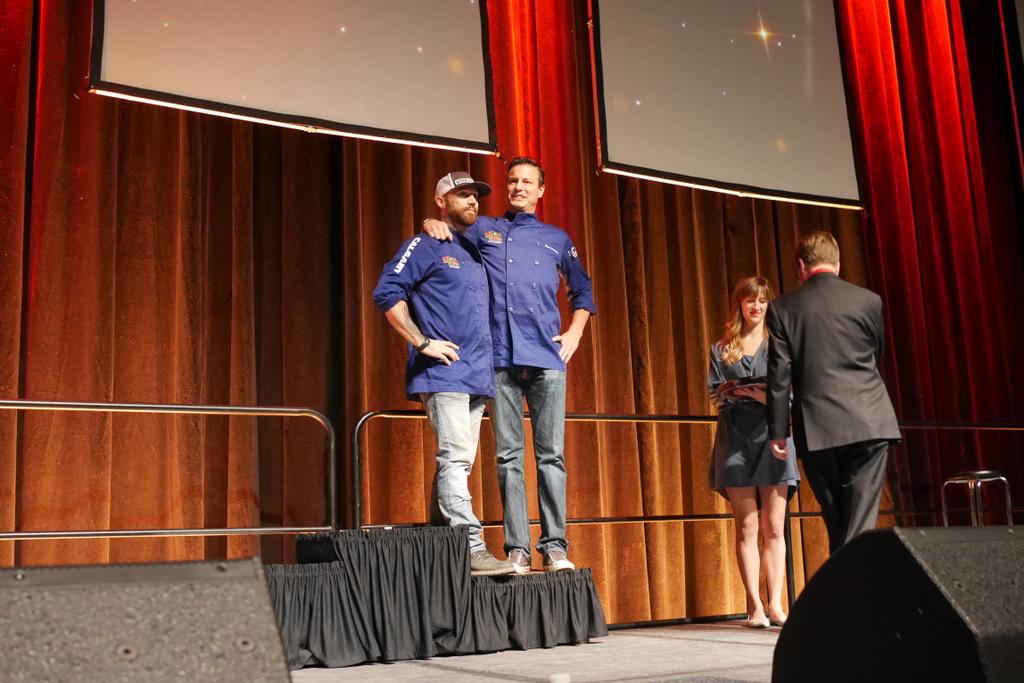 Joint bronze medal! Congrats <a href="/chefkenny/">Kenny Kaechele</a> @shaundes! @GoldMedalPlates #GMP2015