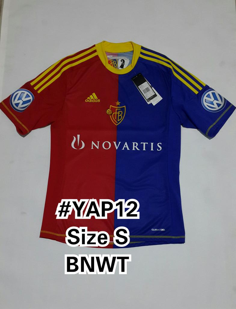 yapfootball's tweet photo. #YAP12 Basel Home 2012-13 | Size S | BNWT | last season M. SALAH sebelum ke chelsea https://t.co/FJlVz2gkqy