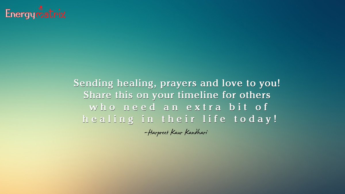 EnergyMatrix9's tweet image. Sending healing, prayers and love to you...........
#HarpreetKaurKandhari #EnergyMatrix