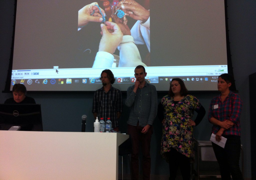 Margot Rawsthorne, Shannon Huber &amp; team presenting on the Glebe Community Development project #sydteach15