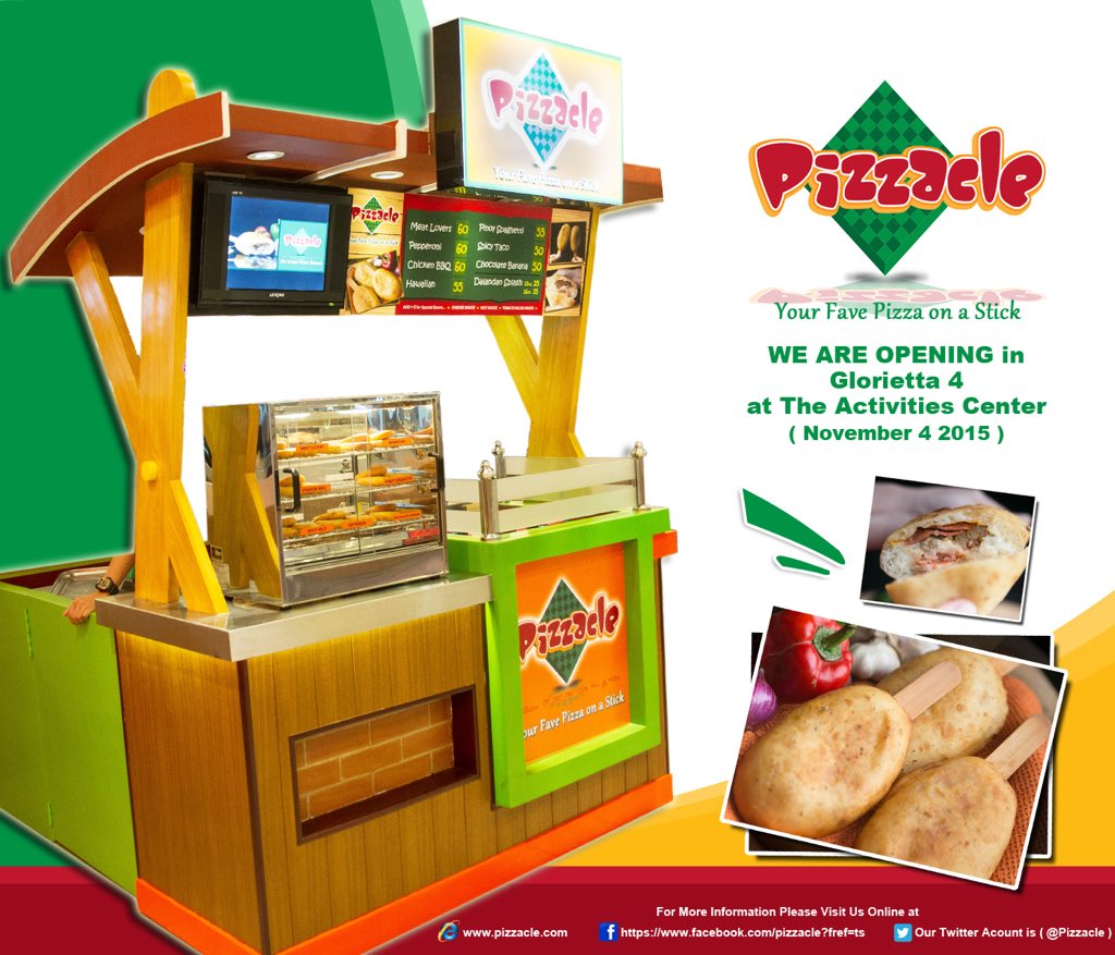 Pizzacle's tweet photo. We are thrilled to announce our new food cart's location at Glorietta 4's Activity Center 🎉🎉🎉🎉 #Pizzacle https://t.co/j3nT3MHAmL