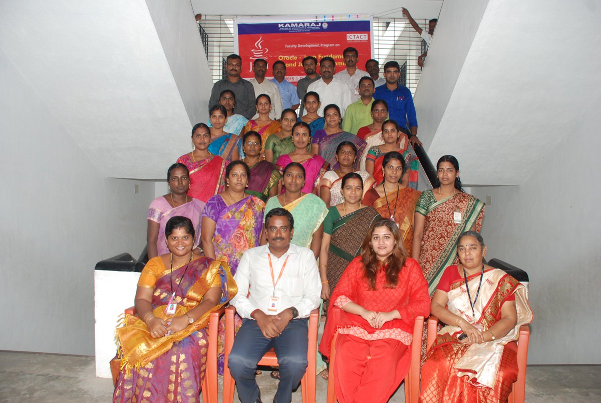 ictacademyindia's tweet image. #FDP on "Oracle- #JavaFundamentals & #JavaProgramming" at @KamarajCollege
#FDP #kamarajcollege #Oracle