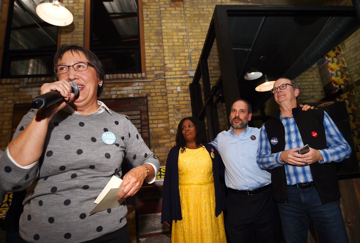 PiPressPhotos's tweet photo. #StPaul #DFL celebrates #SchoolBoard, #citycouncil wins. Photos: https://t.co/h5Vrh015nL https://t.co/qFoDBXwr5r