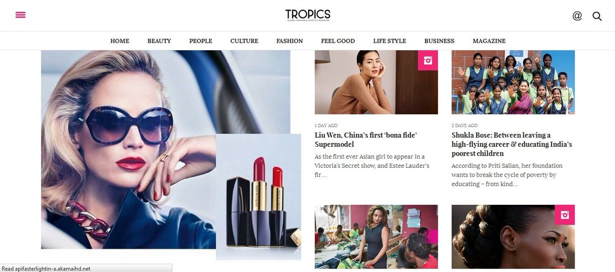 TropicsMagazine's tweet photo. Our new site has launched,be the first to show off: https://t.co/q1mvavrWUc #Tropicsmagazine #TropicsVoices #PR #RP https://t.co/oxNoFtc6u3