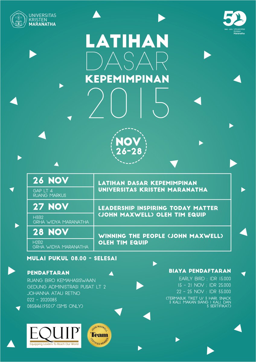 Telah dibuka BASIC LEADERSHIP BATCH II 26 - 28 November 2015 . AYO DAFTAR, LIMITED SEET !!!