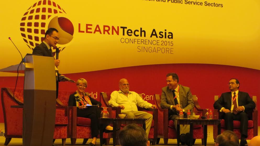 RippleffectOZ's tweet photo. At #LearnTech2015 this week: @AnneBB with fellow panelists @rogerschank @DonaldHTaylor @manishmo https://t.co/WCuWfPPhov