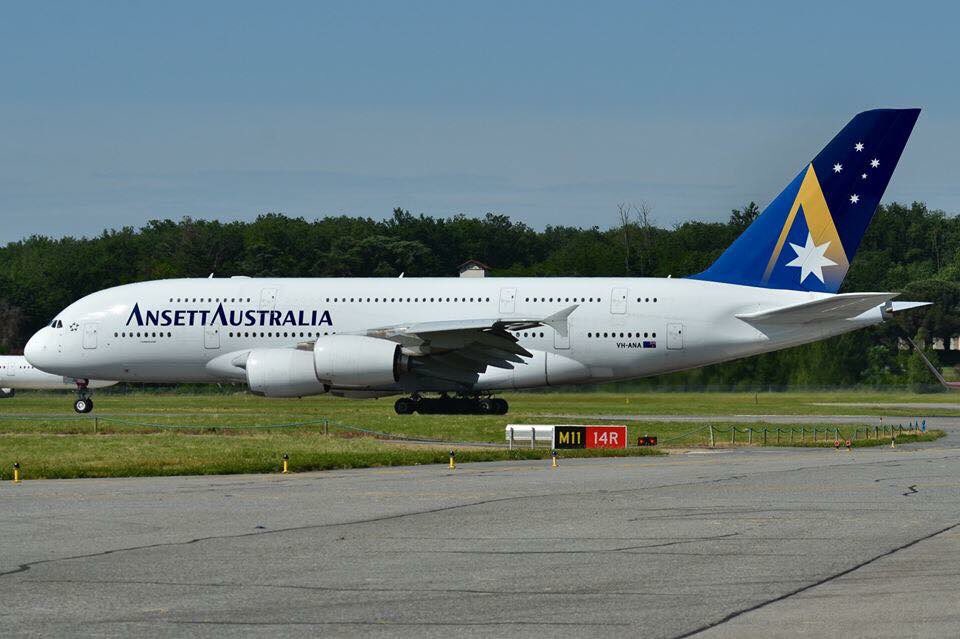 AnsettAUS's tweet photo. With #AnsettAustralia's new Sydney to Melbourne #Airbus A380 service, why would you fly anyone else? https://t.co/E1BNrI2lM5