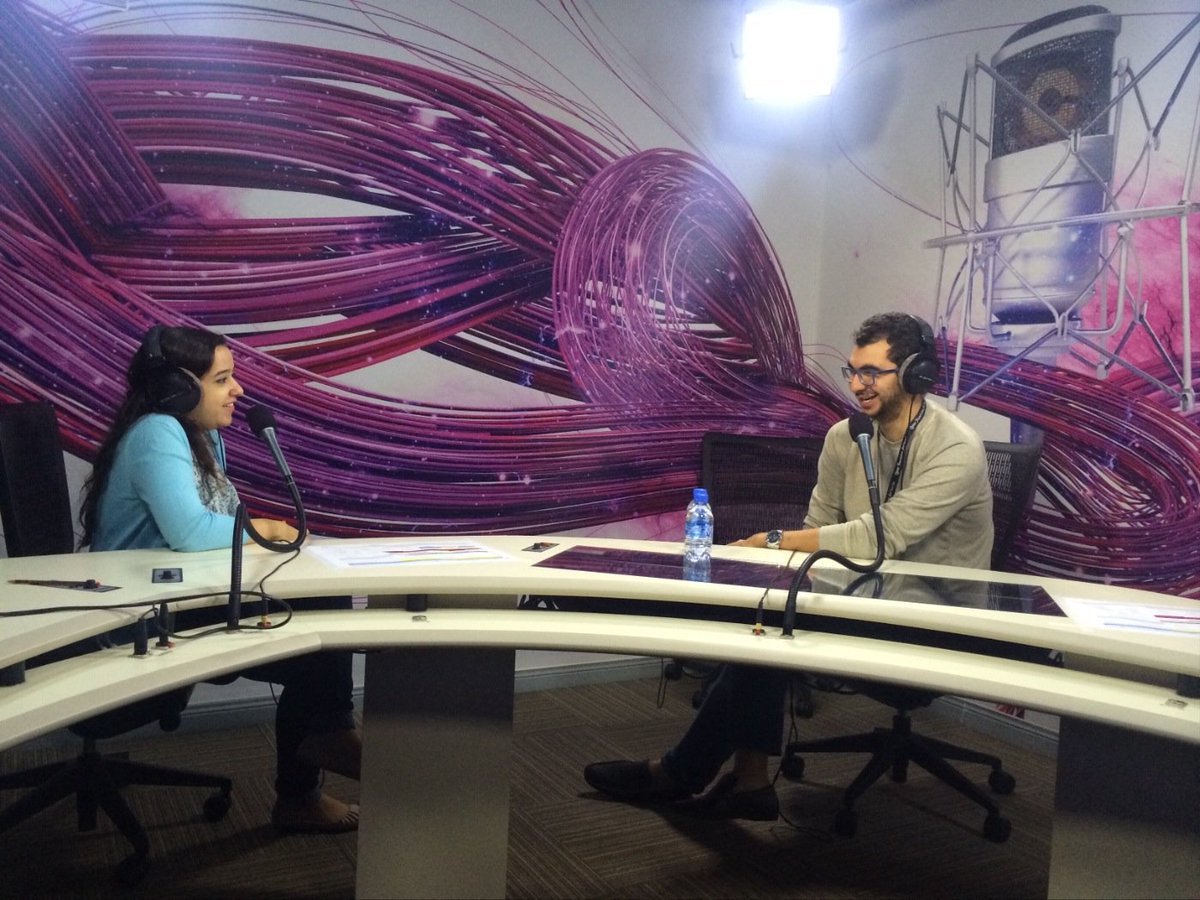 empafest's tweet photo. Cofounder @nadasoudy discusses @empafest on @QFRadio with @NabilNashar tune in 4-6pm #empathy #WISE15 @WISE_Tweets https://t.co/06kPNOyzj4