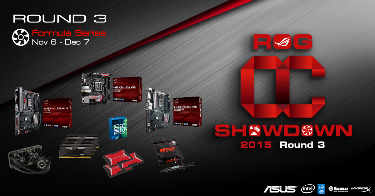 ASUS_ROG's tweet photo. Warm up your rig and keep pushing the MHz for OC Showdown Round3! #OCShowdown #overclocking
https://t.co/FsfKHFlqVd https://t.co/wY9N0SF6oK