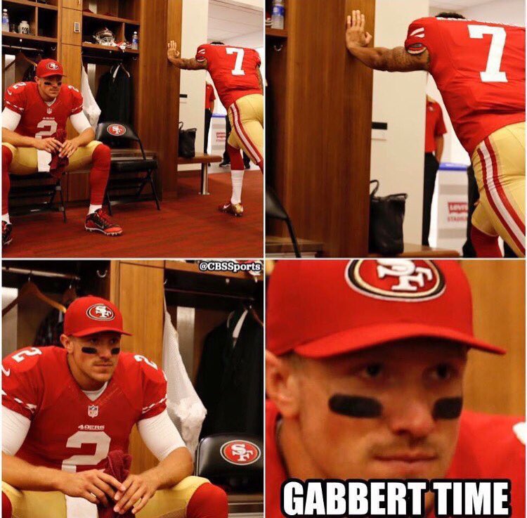 __ray_o's tweet photo. Lmao! @49ers #ItsGabbertTime... Been such a hard season, I can only laugh now. #BringBackTheGloryDays https://t.co/aqJSXh4tyy