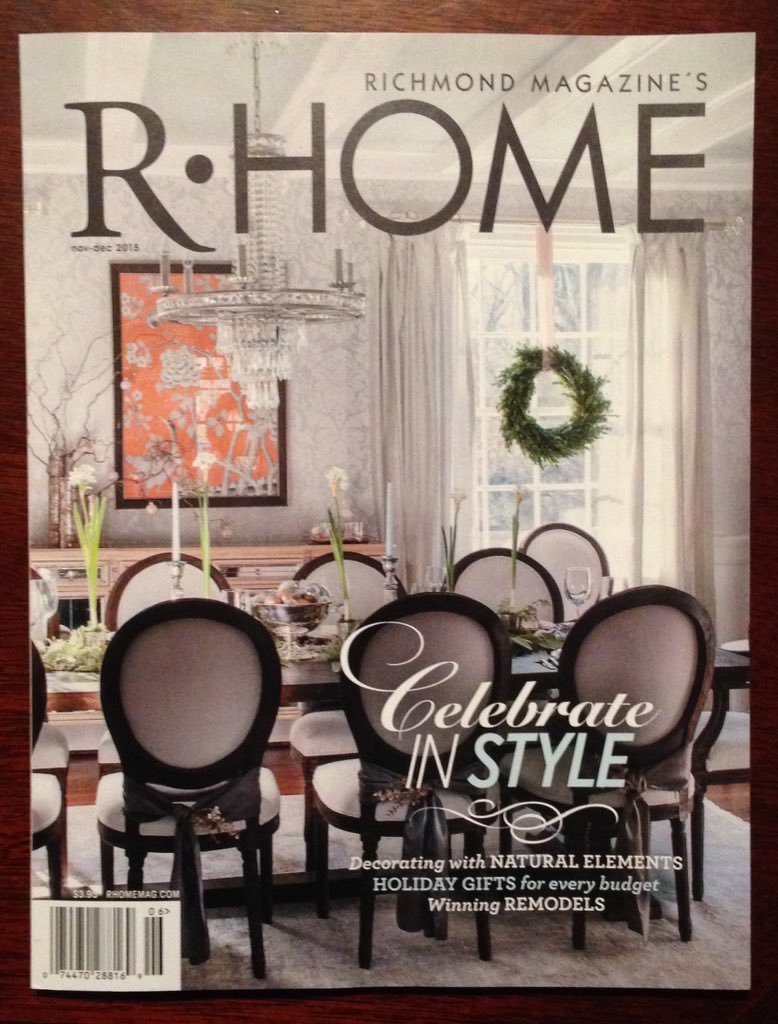 carringtonsart's tweet photo. @RHomeMagazine We love the Nov issue. #CotYawards #rva #homedesign https://t.co/r6XQQun36O