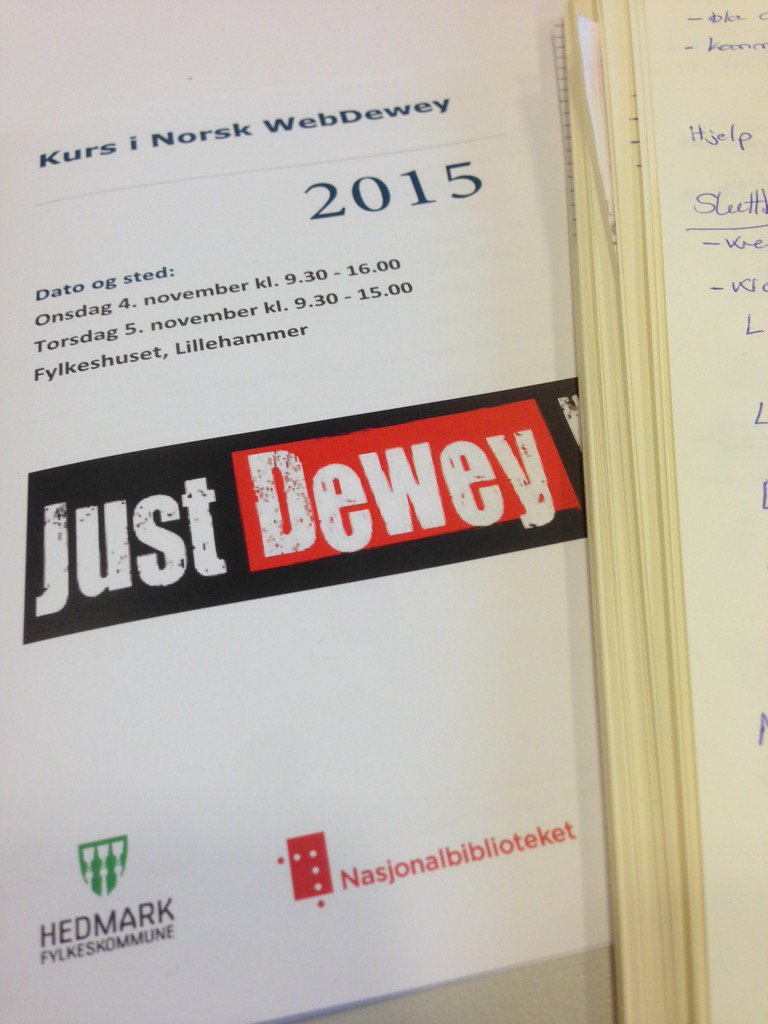 bubibliotekaren's tweet photo. #kurs #webdewey #opplandfylkesbibliotek https://t.co/mqpZ0BoRCW