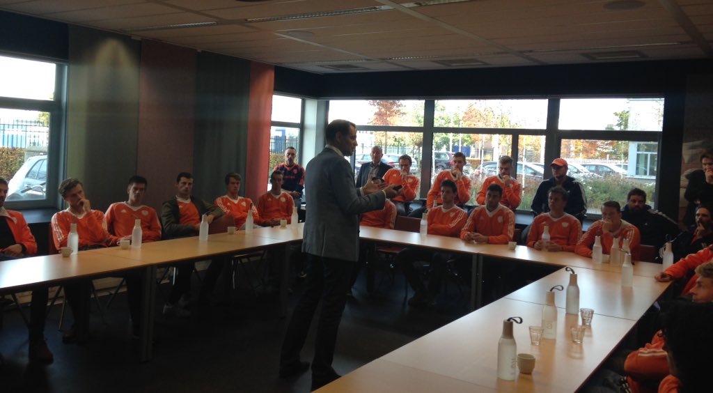 m_reitsma's tweet photo. Belang van partnership volgens @AartJC met @KNHB_NL @AupingNL #goedslapen #herenteam https://t.co/9O243d0pbp