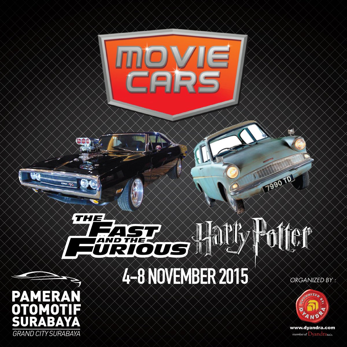 eventsurabaya's tweet photo. di #POS2015, sudah datang Dodge Charger "mobil toreto di fast to furious" dan mobil terbang milik "Harry Potter" https://t.co/HAVlwpYfdn
